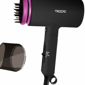 Trezoro 1500w Compact Travel Ceramic Tourmaline Ionic Hair Dryer